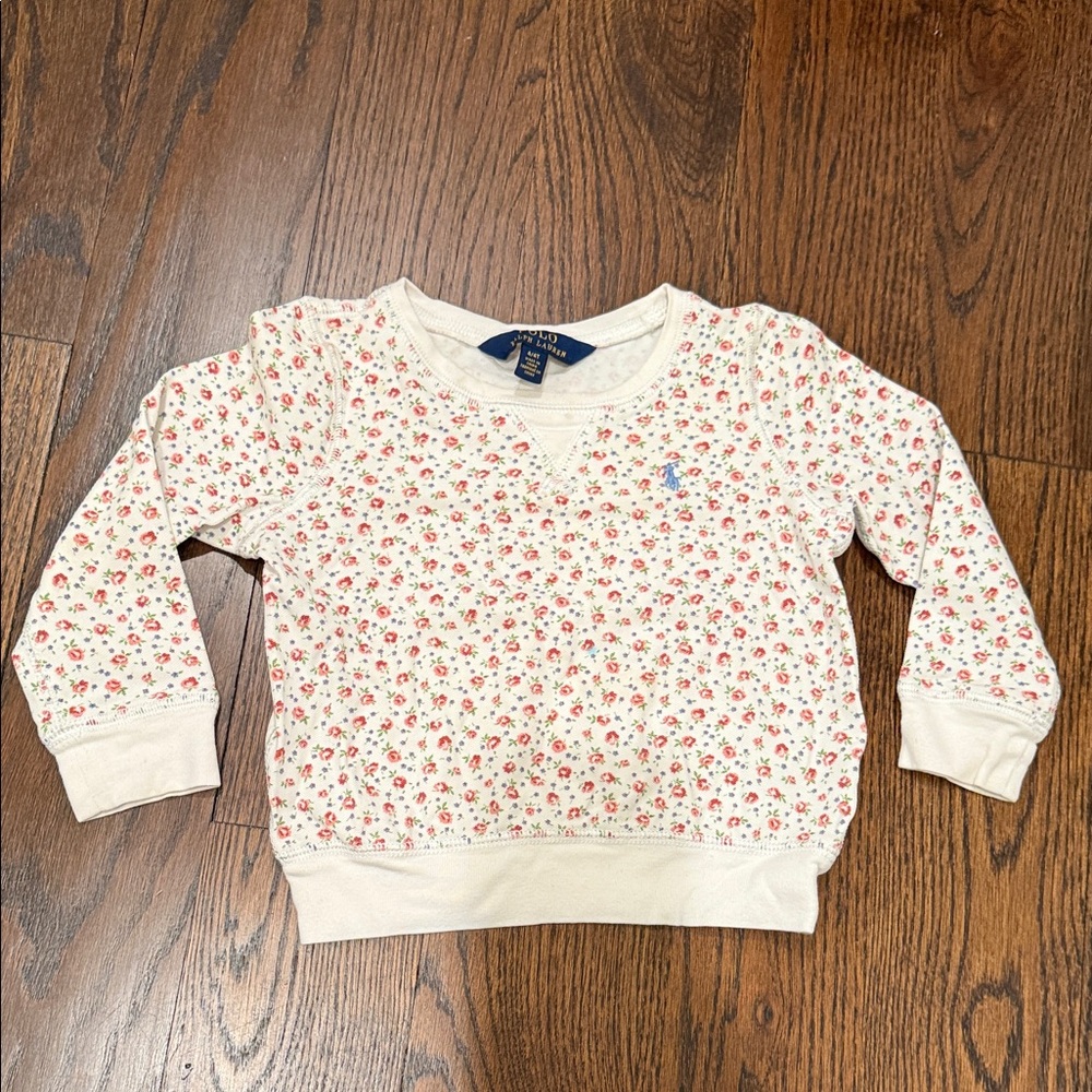 Ralph Lauren Floral Girls Sweatshirt